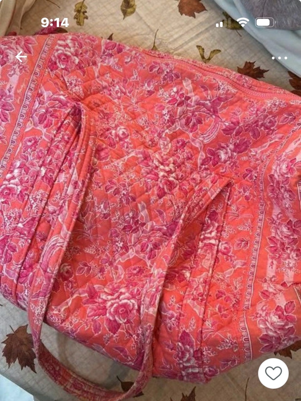 Retired Vera Bradley Hope Toile large Duffel